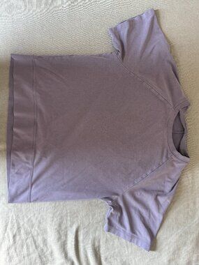 Lilac Lululemon Men's Cropped Oversized T-shirt